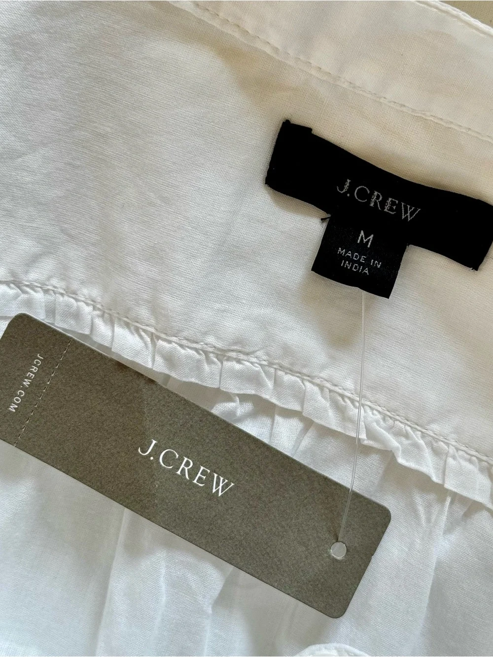 NWT J. Crew Swingy Swim Cover Up Dress, Semi Sheer White – Size Medium
